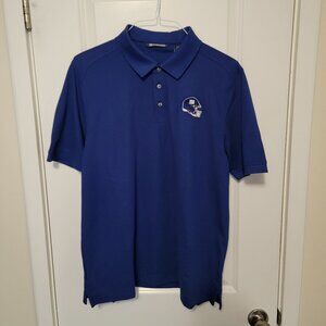 New York Giants Cutter & Buck CB DryTec Cotton+ Golf Polo, Blue, Large, New, NFL